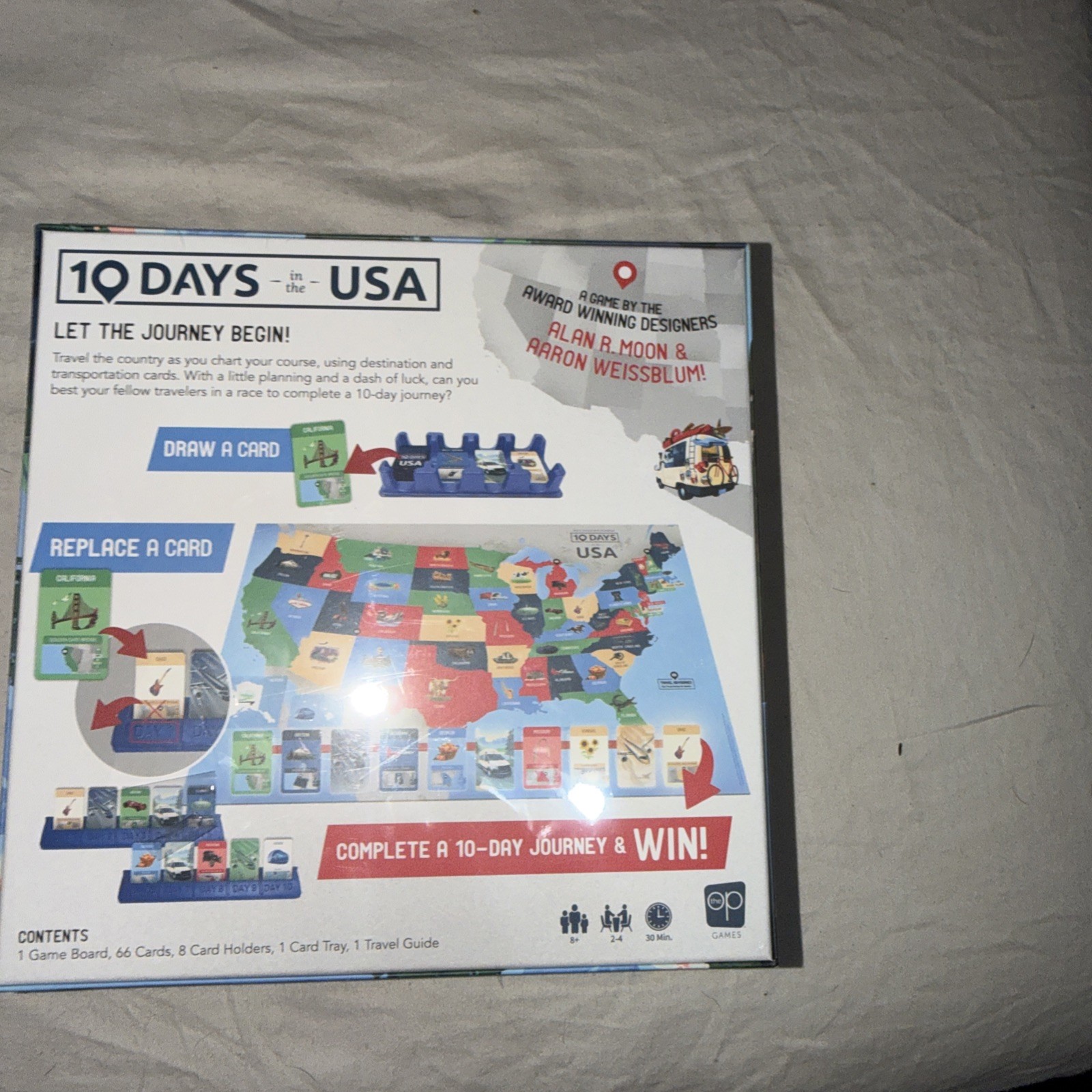 10 Days in The USA Family Road Trip Board Game – Brand New Sealed Fun