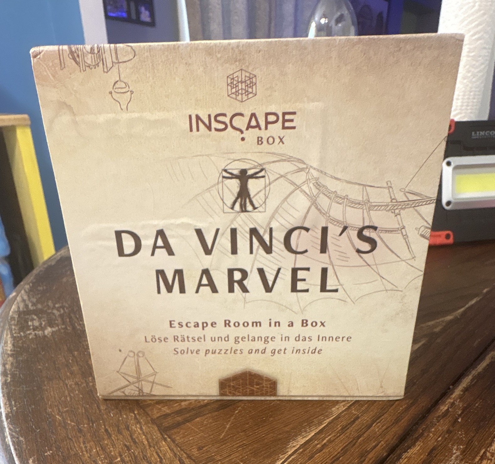INSCAPE BOX Da Vinci’s Marvel Escape Room Box Game Puzzles 1+ Players 14+