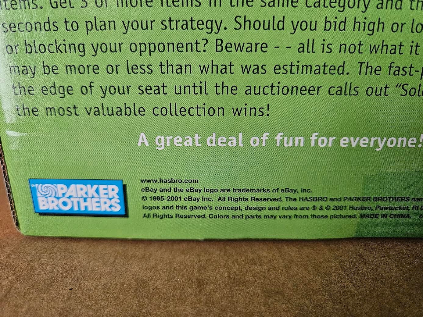 Vintage 2001 EBay Auction Electronic Talking Board Game Hasbro Brand new!