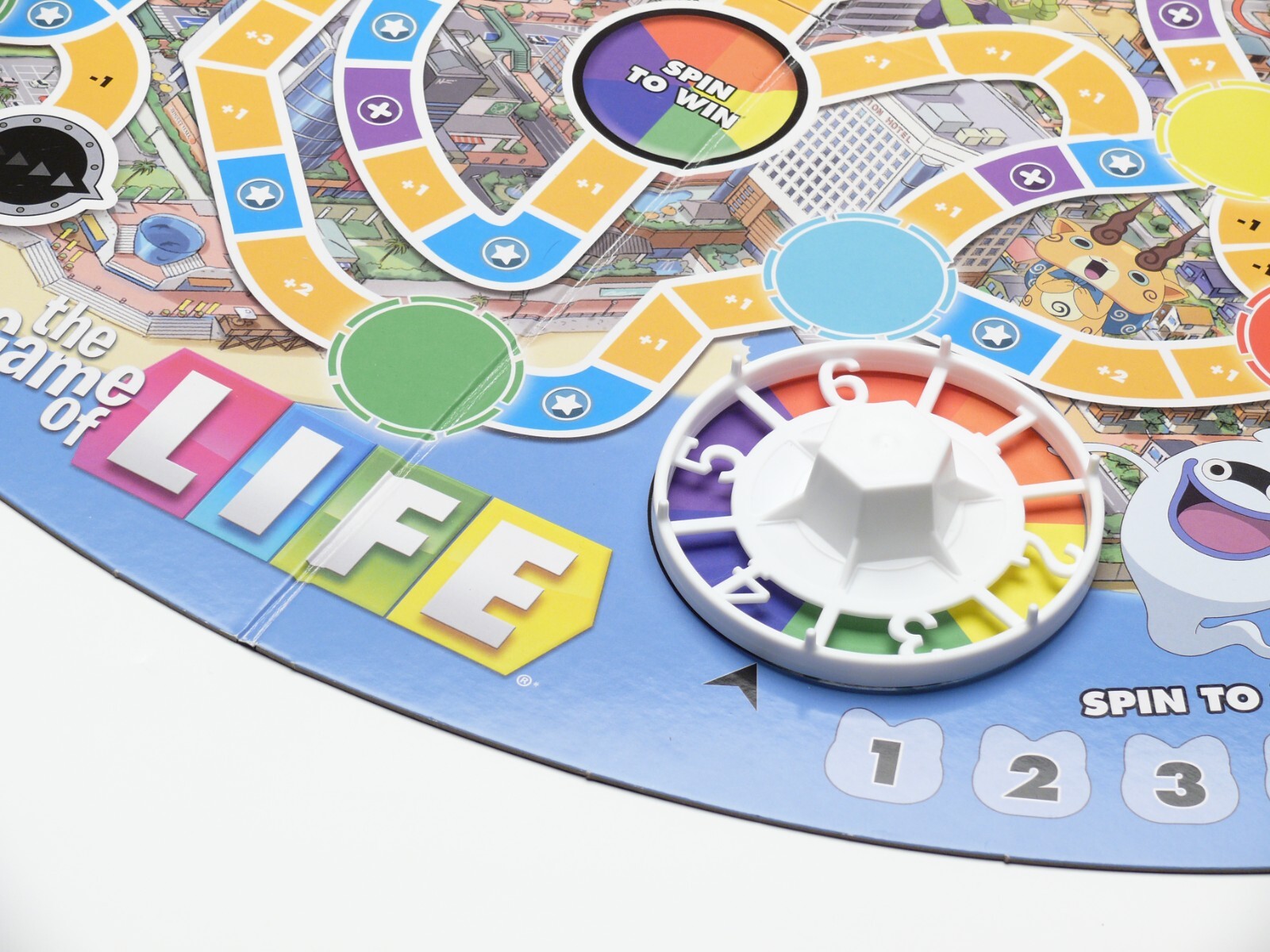The Game of Life Yo-kai Yokai Watch Edition Board Game Hasbro 97% W/ Instruction