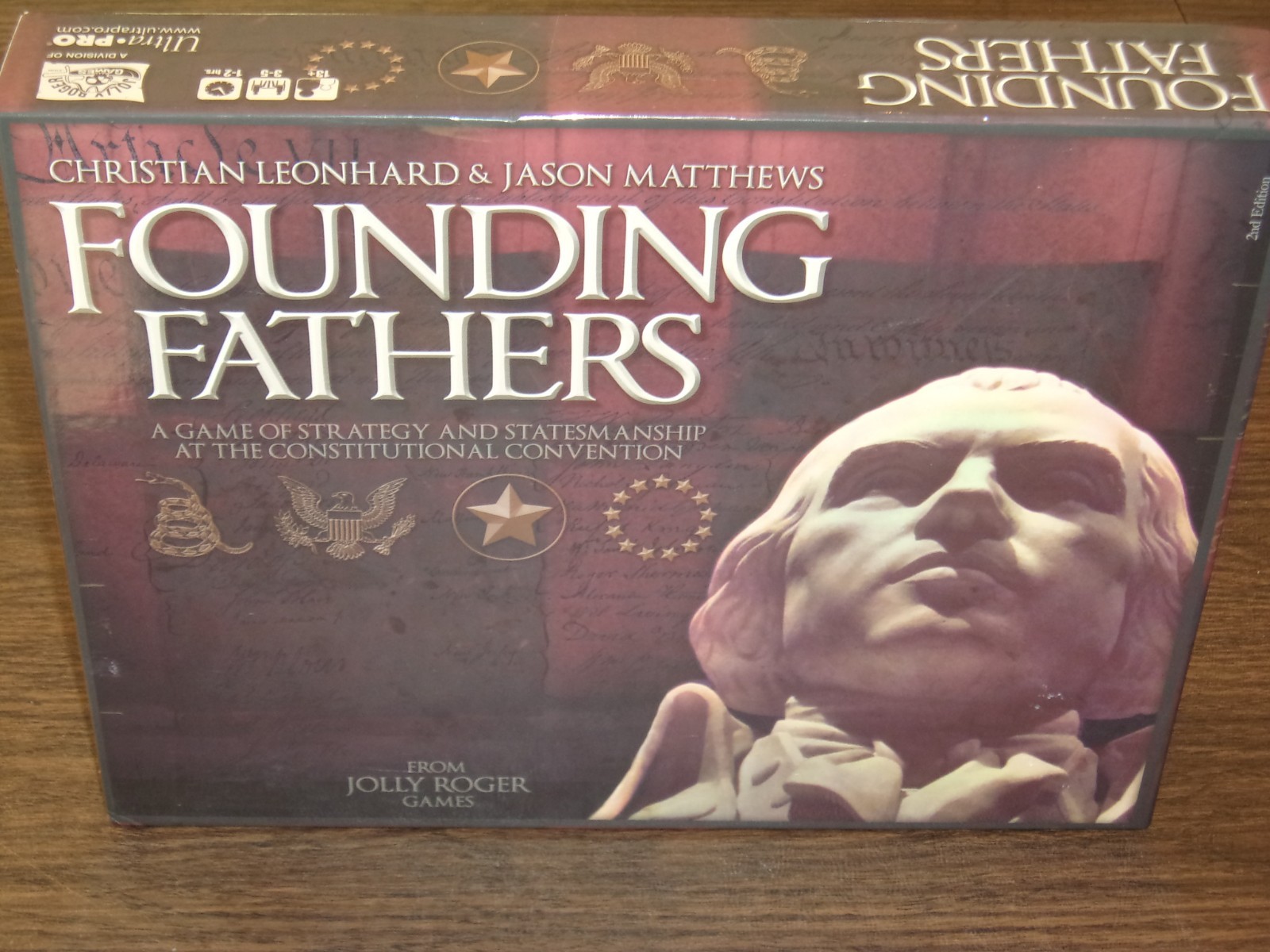2015 Founding Fathers 2nd Edition Statesmanship Board Game Jolly Roger’s Games