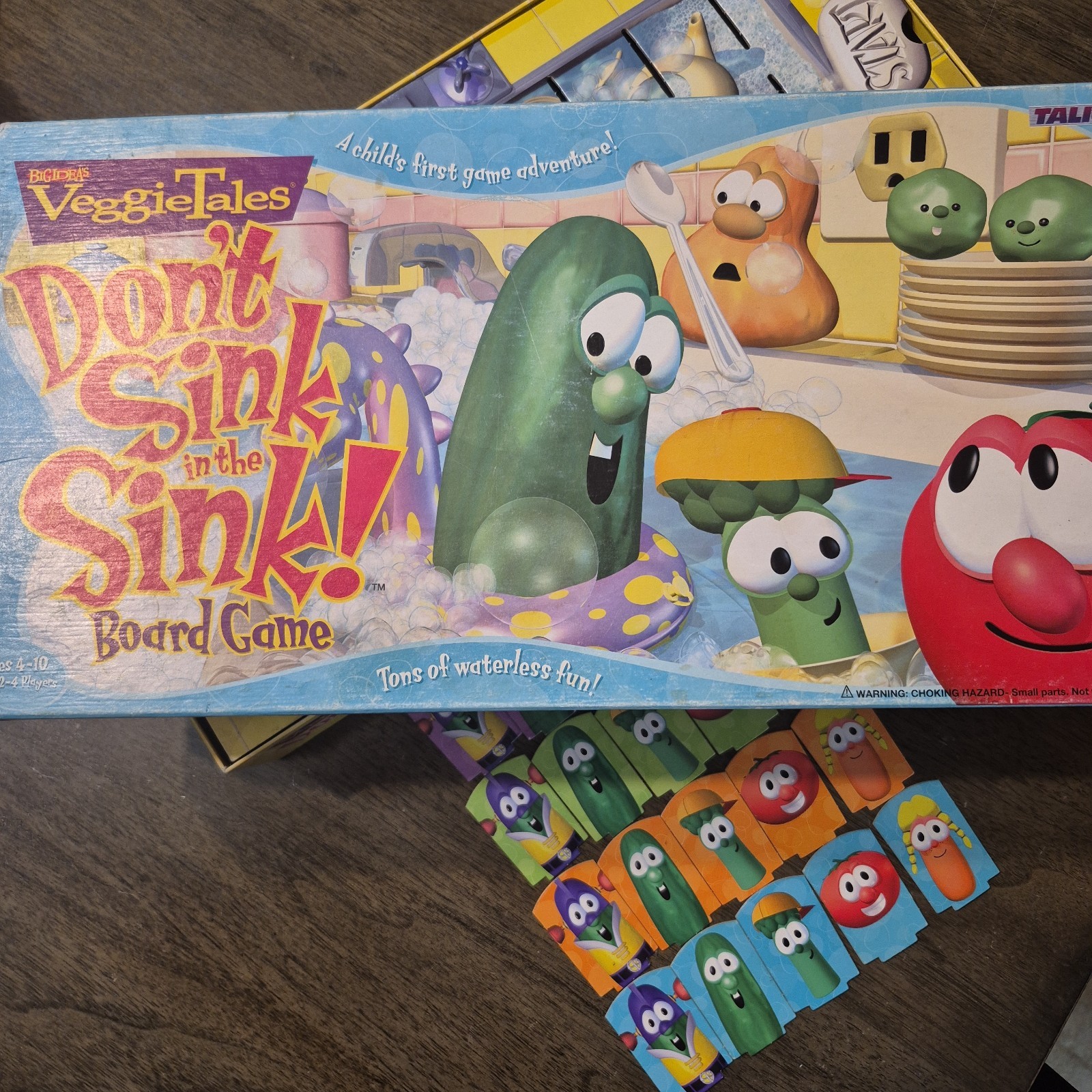 Vtg “Don’t Sink in the Sink!” VeggieTales Board Game 100% Rare READ