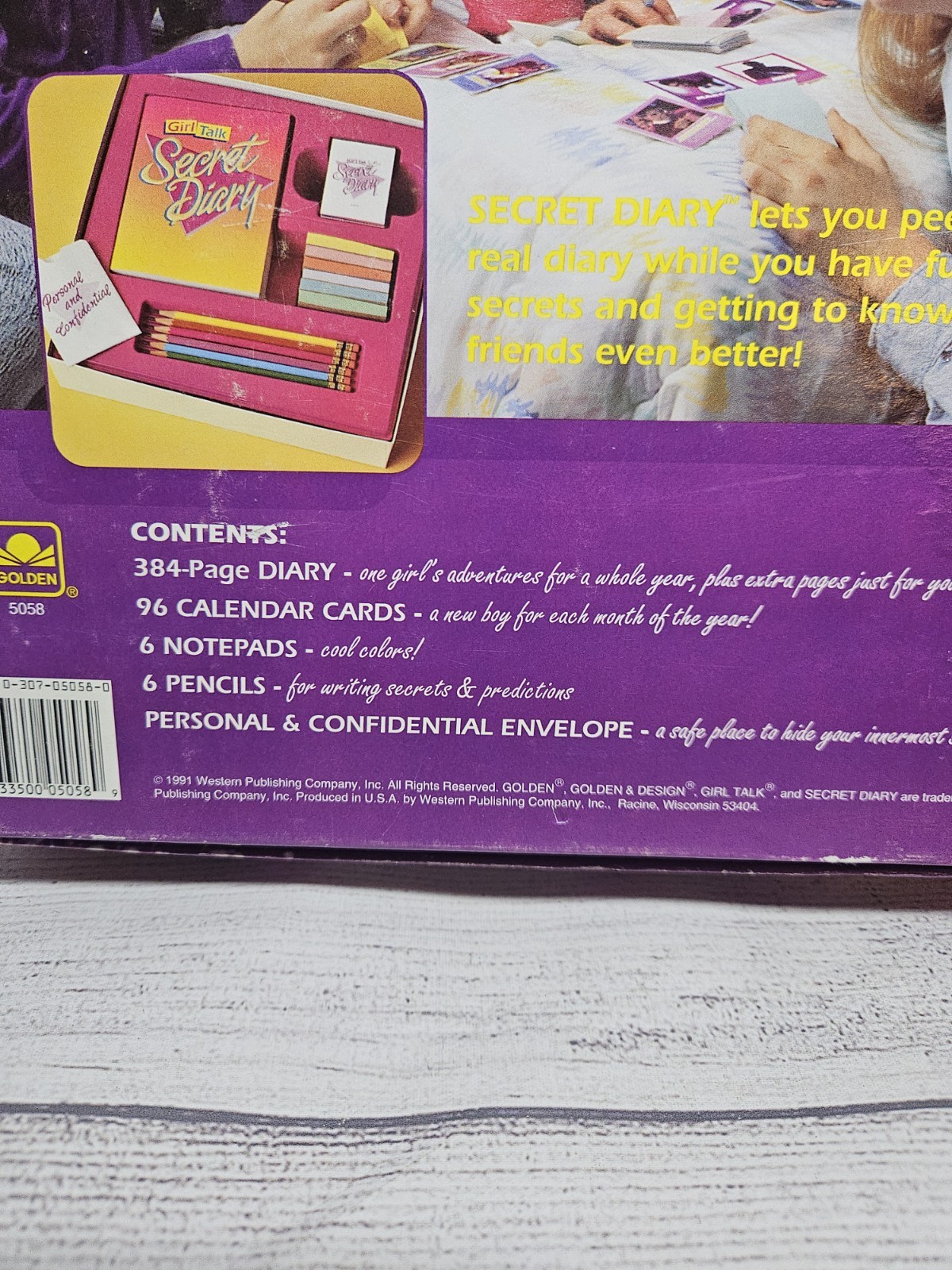 Girl Talk: Secret Diary – COMPLETE-1991 Western Publishing Group-Sleepover Game