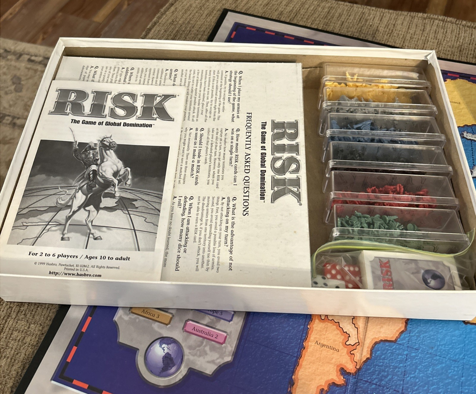 Risk The Game of Global Domination 1998 Parker Brothers Hasbro 100% Complete