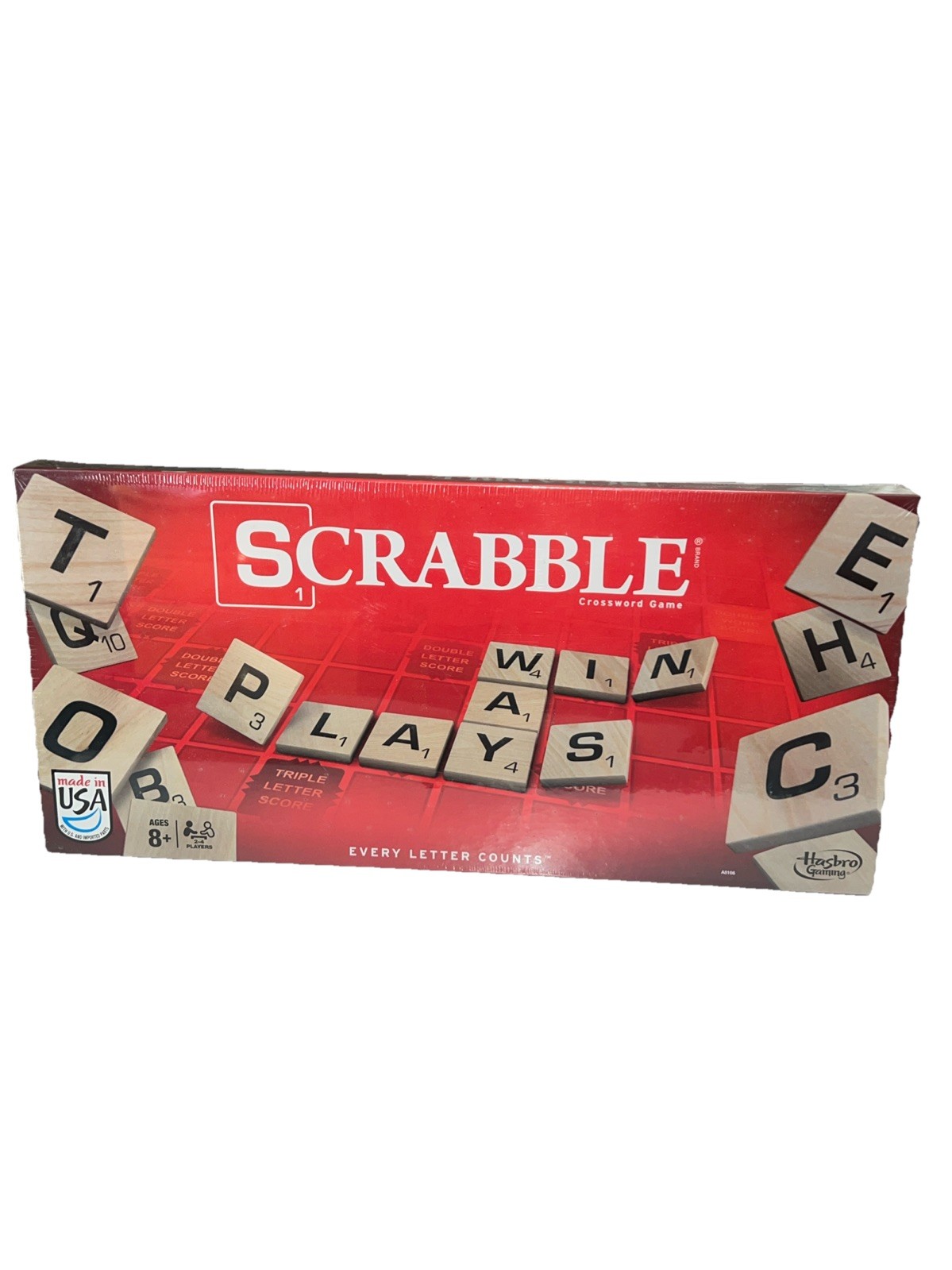 Scrabble Crossword Board Game Hasbro New 2013 Sealed Made In The USA Spelling