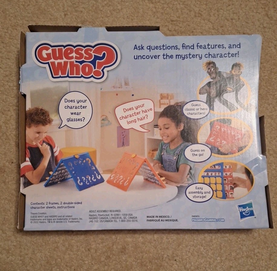 Hasbro Guess Who Game 2022 Yes & No Questions 2 Player Age 6+ Good Condition