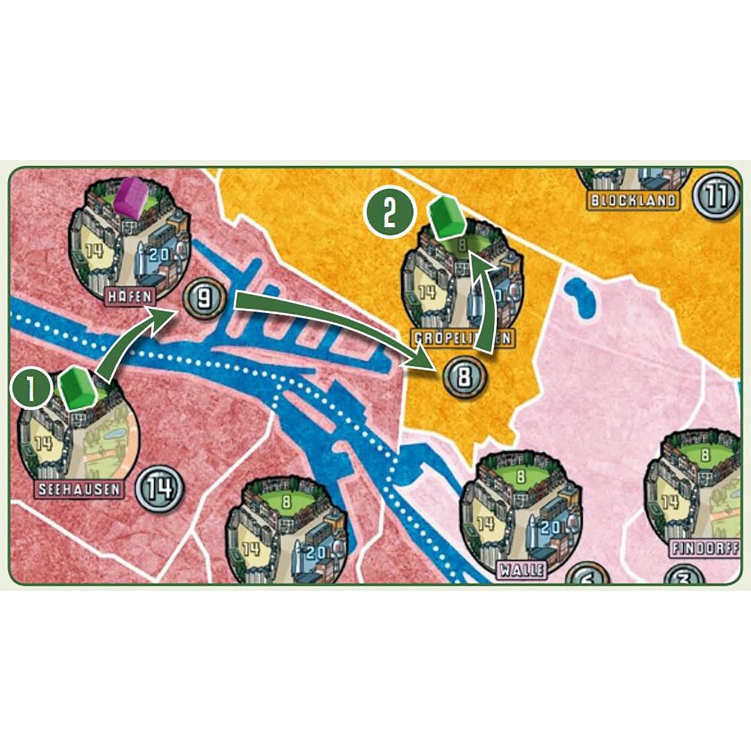 Power Grid Bremen Manhattan Economic Strategy Board Game for 2 to 6 Players