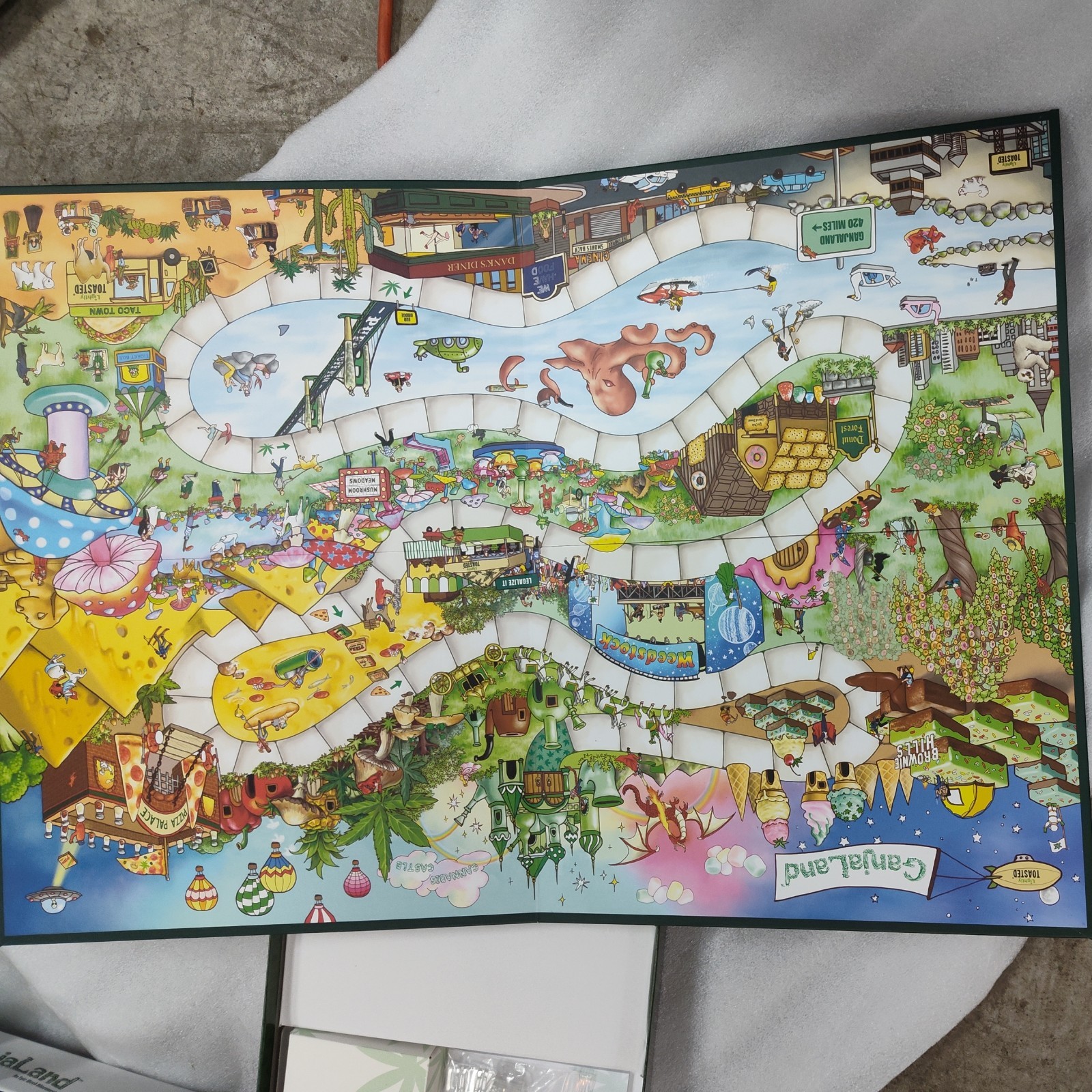 GanjaLand an Epic Weed Adventure Board Game Used Complete