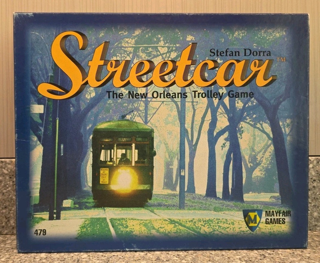 Streetcar Board Game New Orleans Trolly 479 1995 Mayfair Games Complete