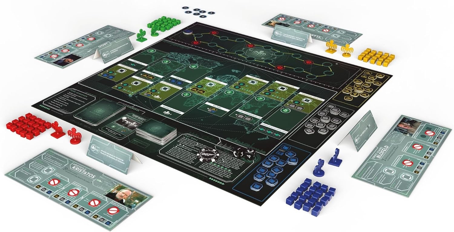 SPECTRE THE BOARD GAME SPY VS SPY ON JAMES BOND MOVIES MODIPHIUS ENTERTAINMENT