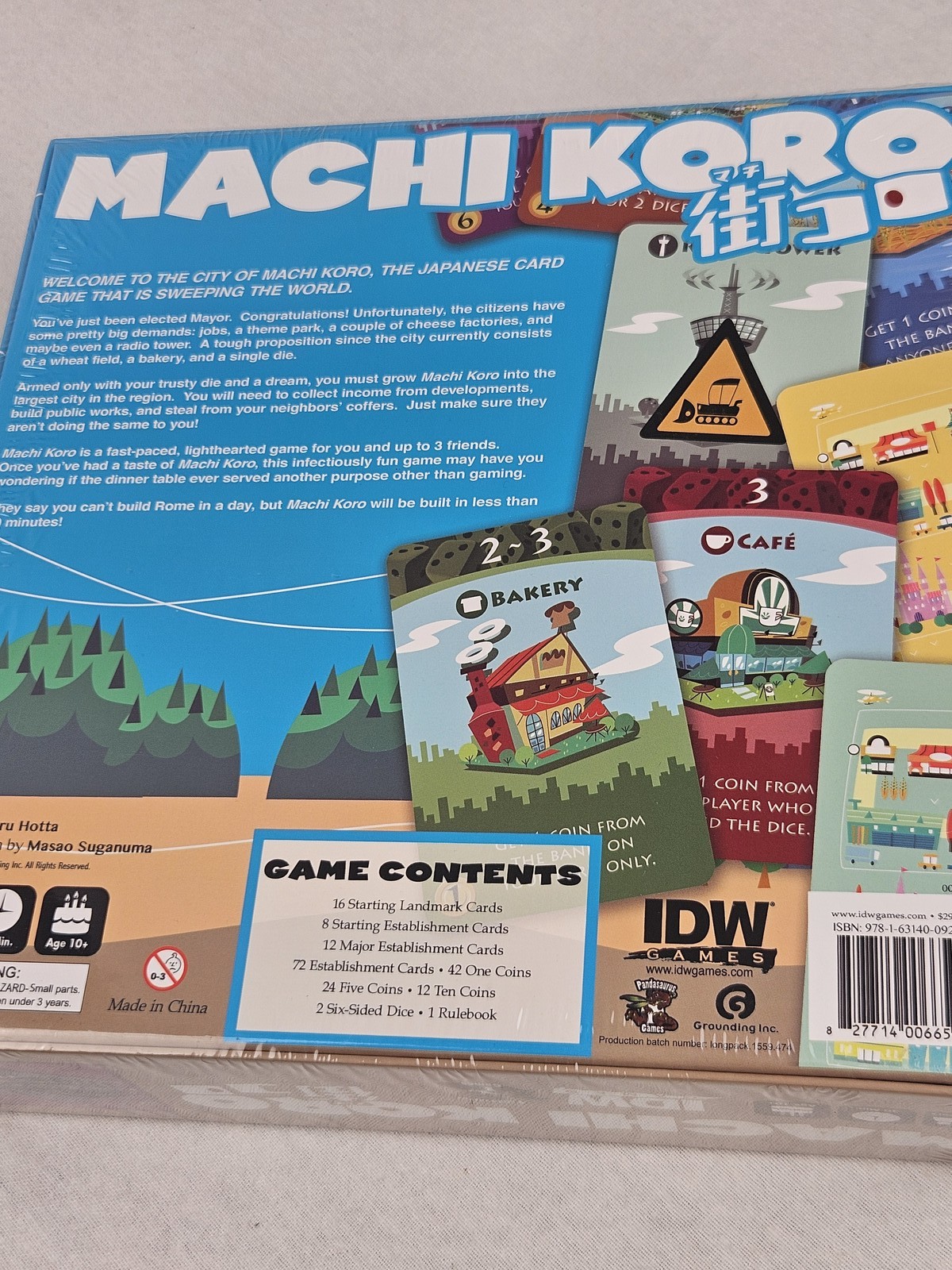 Machi Koro Board Game IDW Pandasaurus Games New Sealed 2-4 Players