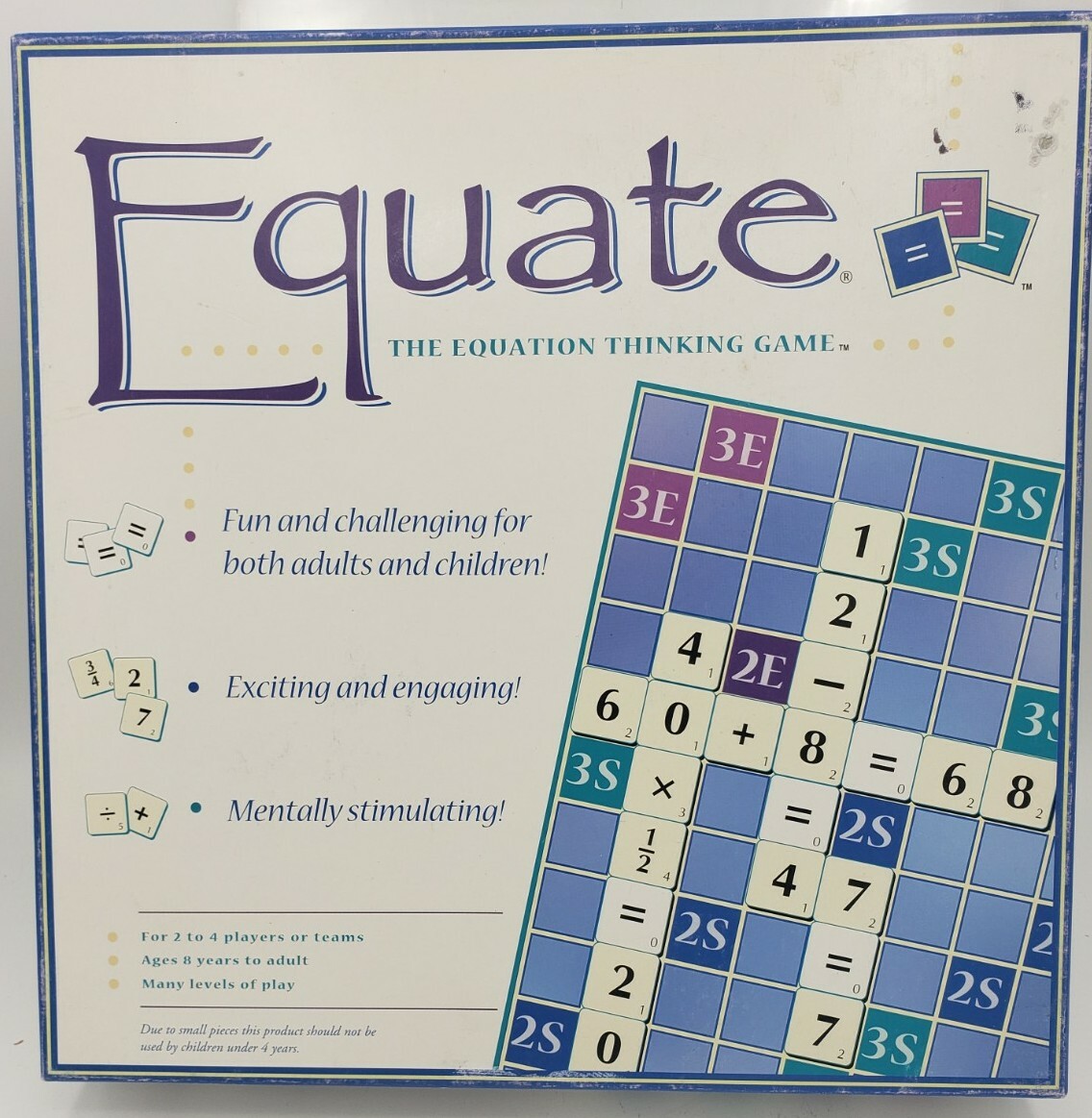 Equate The Equation Thinking Board Game Home Schoolers Teach Math EUC Complete