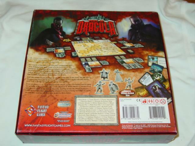 Fantasy Flight – FURY of DRACULA – A Board Game of Gothic Horror (SEALED PARTS)