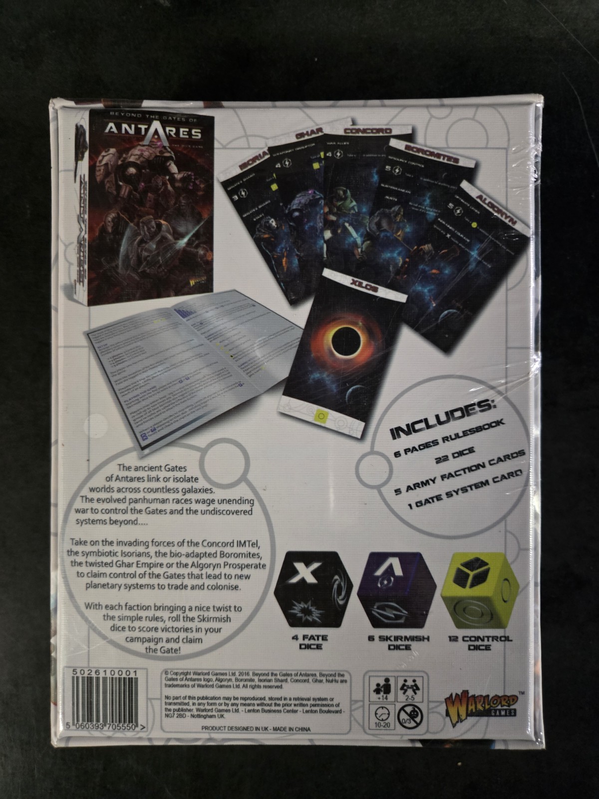 Beyond the Gates of Antares Dice Game 2016 Warlord Games