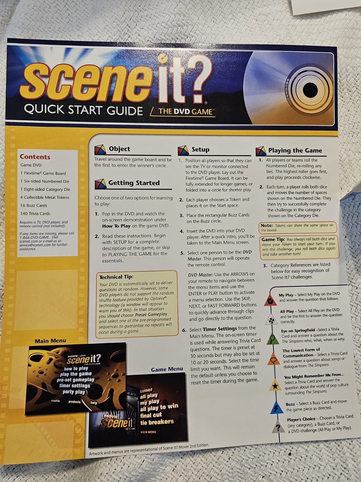 The SIMPSONS Scene IT ? Board Game DVD Game Edition OPEN BOX ,SEALED CONTENTS.