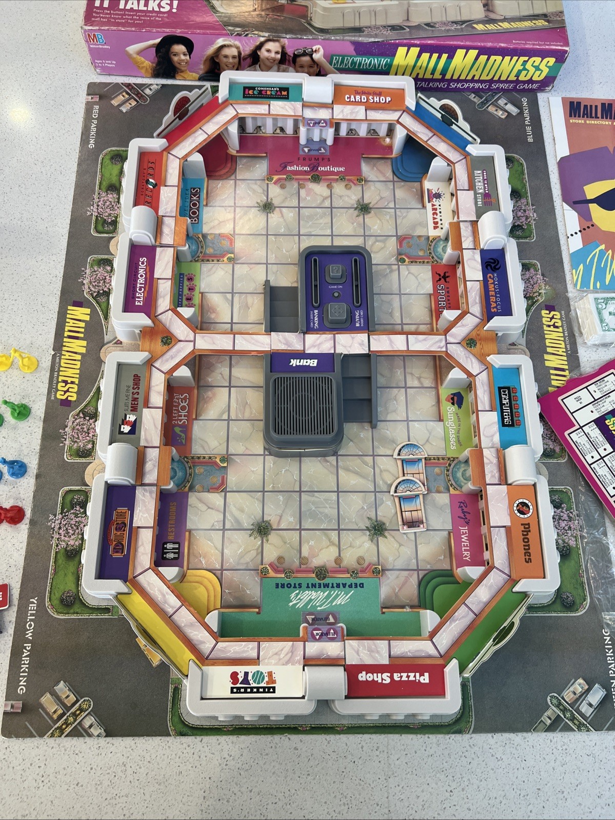 Vintage Milton Bradley 1989 Electronic Mall Madness Shopping Game Tested & Works