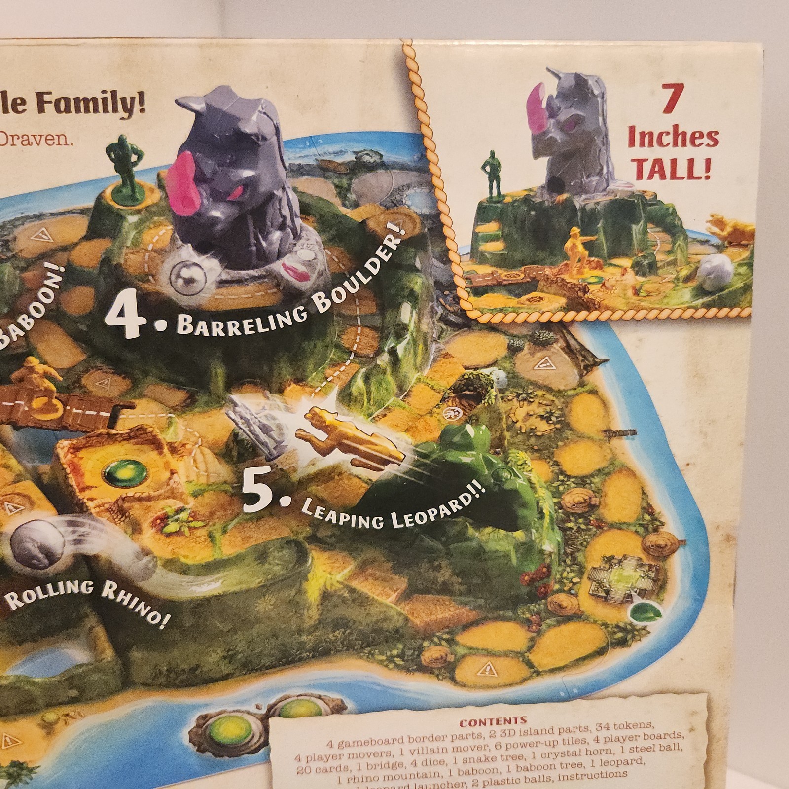 Jumanji Stampede Cooperative Board Game, 3D Adventure Game, Family Game