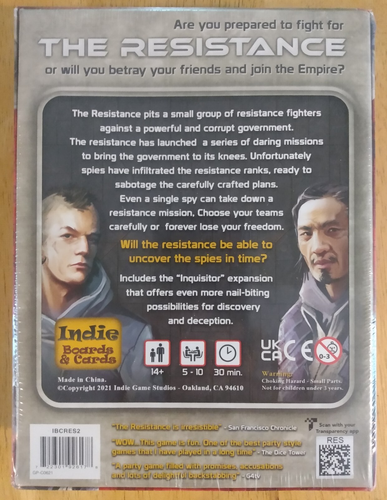 Set A Watch & The Resistance/Sealed Card Games/Todd Walsh/Rock Manor/Indie/New