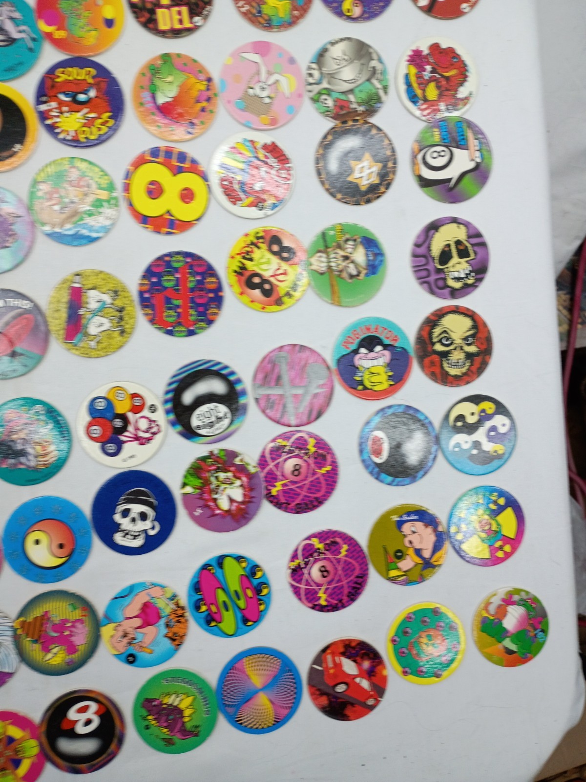 Lot of 220 Pogs / Milk Caps, Vintage 1990s Retro Nostalgia! Mix Take A Look!