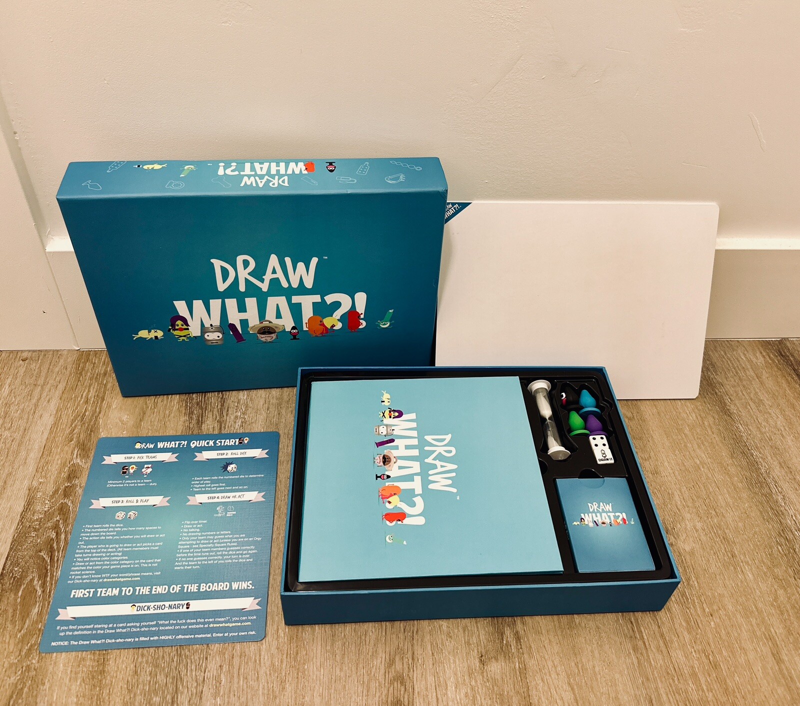 Draw What?! Adult Board Game Ultra Rare. COMPLETE (Used Once)