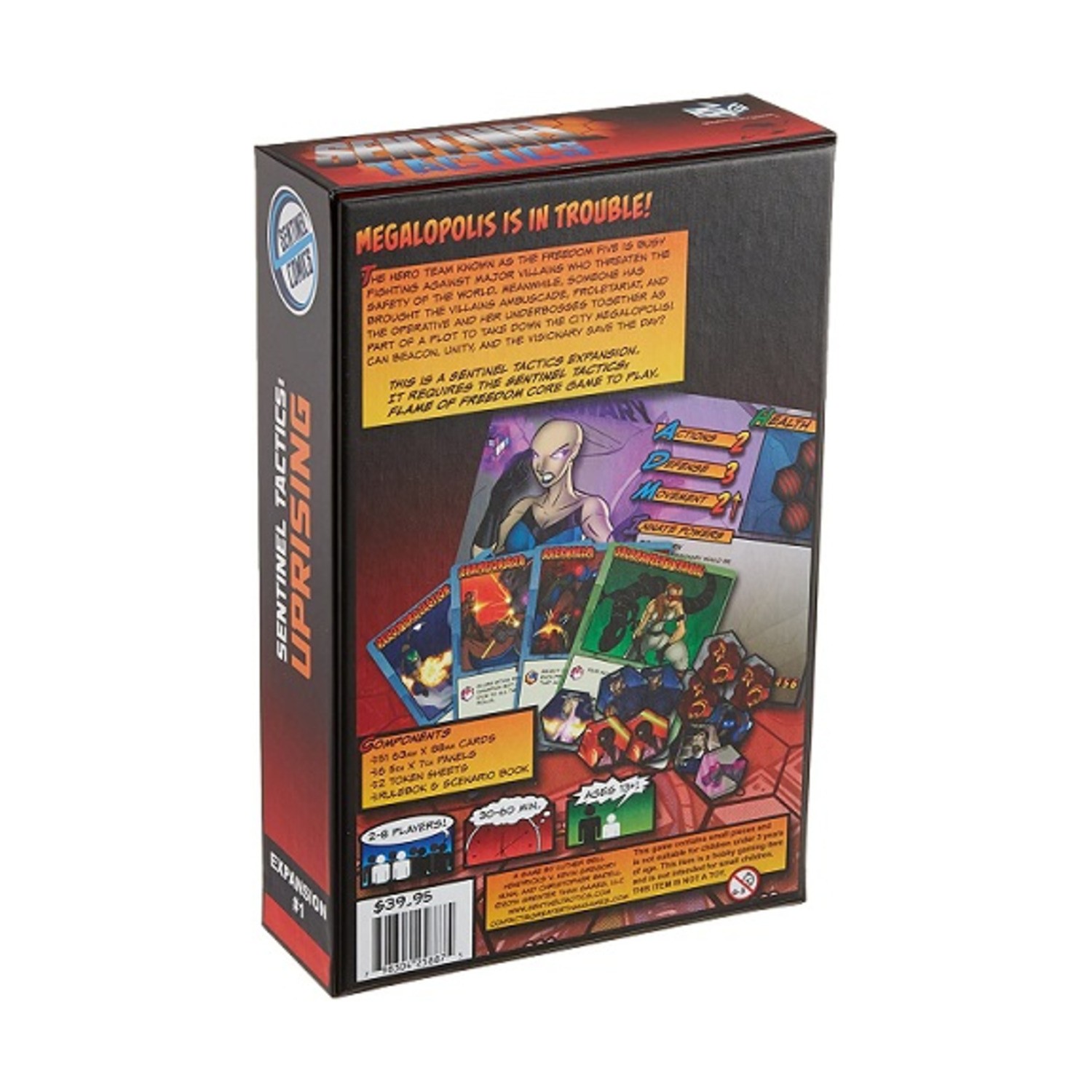 Greater Than Boardgame Sentinel Tactics – Uprising Expansion Box VG+/NM