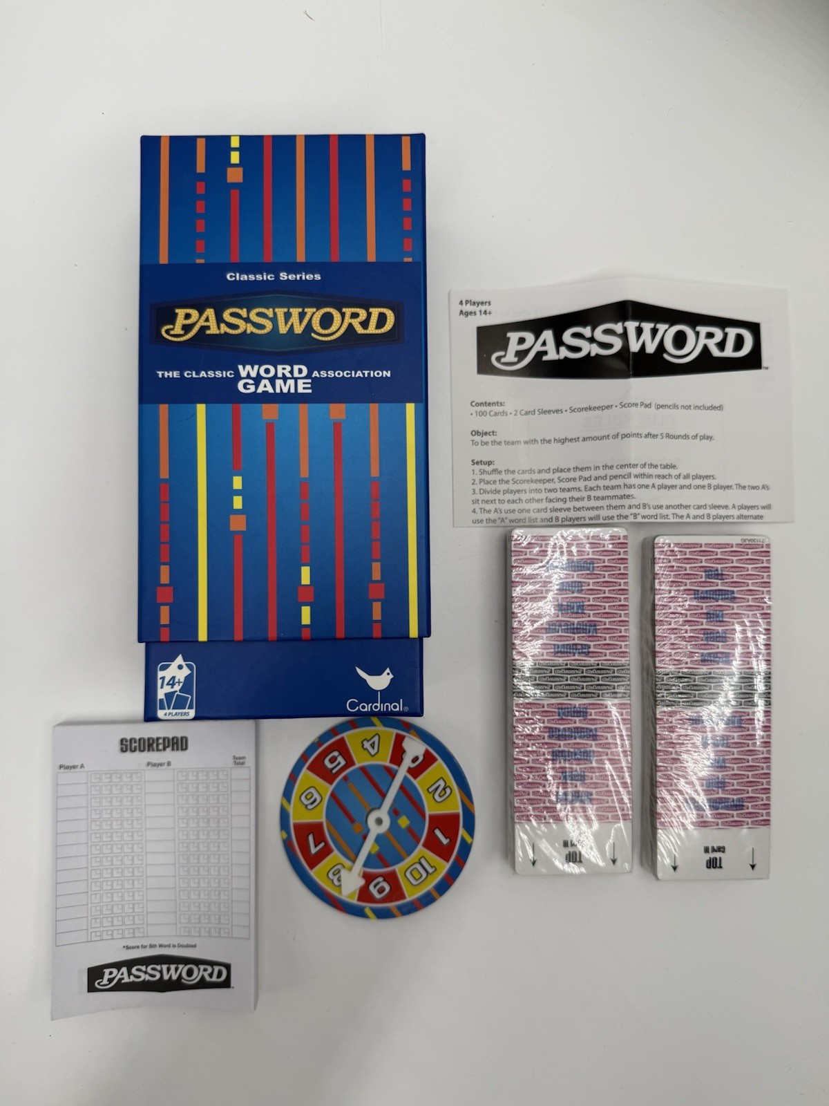 Cardinal Password Classic Series Word Association Game Complete NEW Sealed Cards