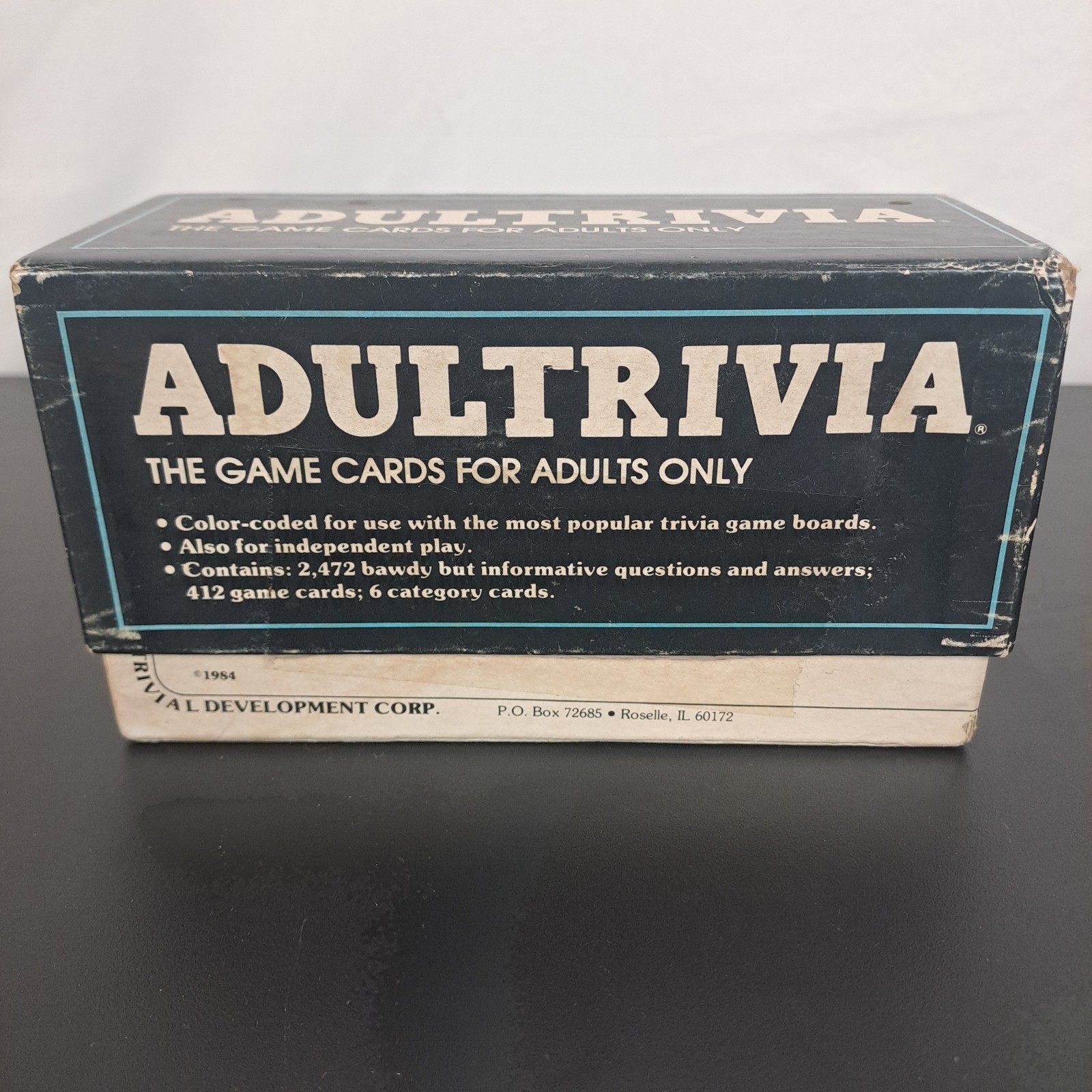 Adultrivia Vintage 80s Adult Humor Trivia Party Game Mature Sex Card Game 18+