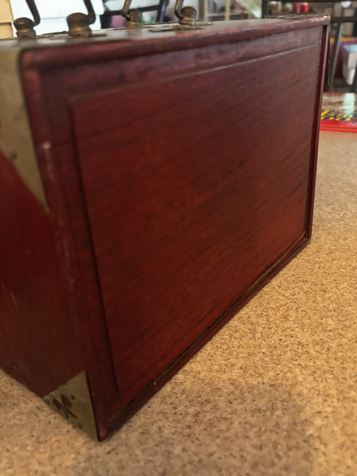 Vintage Mah jong Bamboo & Bone Dovetail 150 tiles See Pics has case
