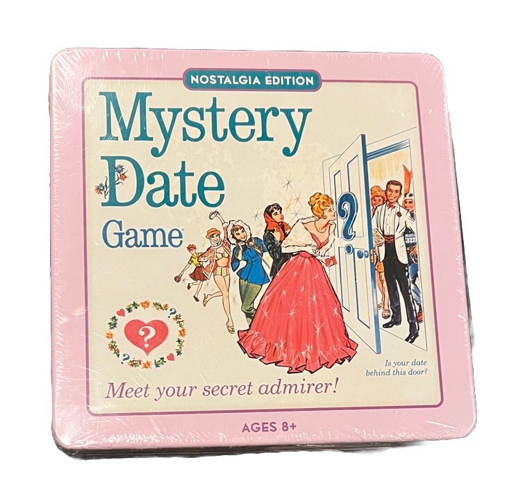 New Sealed Mystery Date Board Game Tin Nostalgia Edition Hasbro 2014