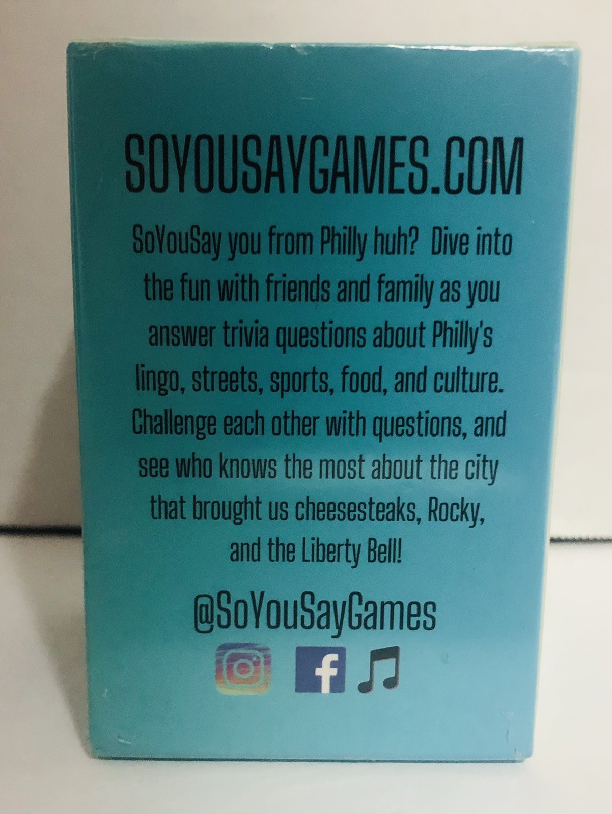 So You Say You From Philly? Lingo Streets Sports Food Culture Trivia Game Sealed