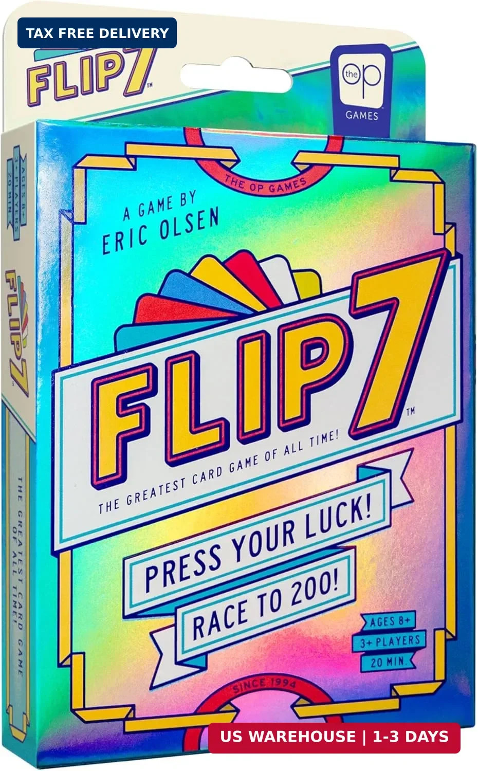 USAOPOLY Flip 7, The Ultimate Blend of Press Your Luck & Strategy, Fast-Paced Ad