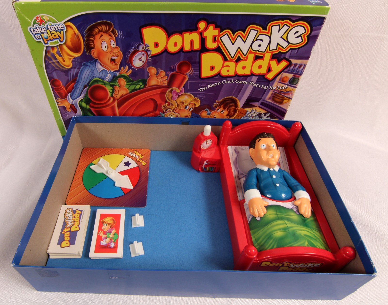 Hasbro Don’t Wake Daddy Alarm Clock Game Untested Only 2 Player Card Holders