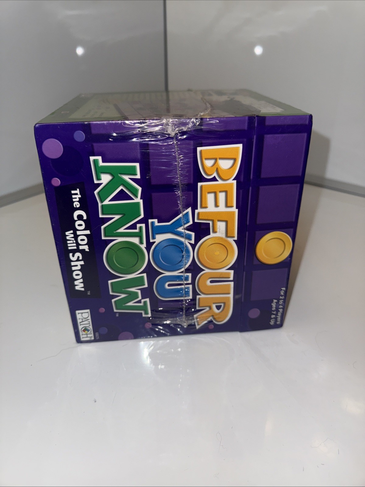 Patch Products Befour You Know Board Game The Color Will Show 2-4 Players NEW