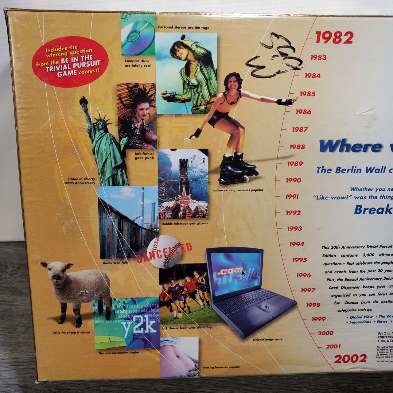 Trivial Pursuit 20th Anniversary Edition Trivia 2002 Game – New Factory Sealed