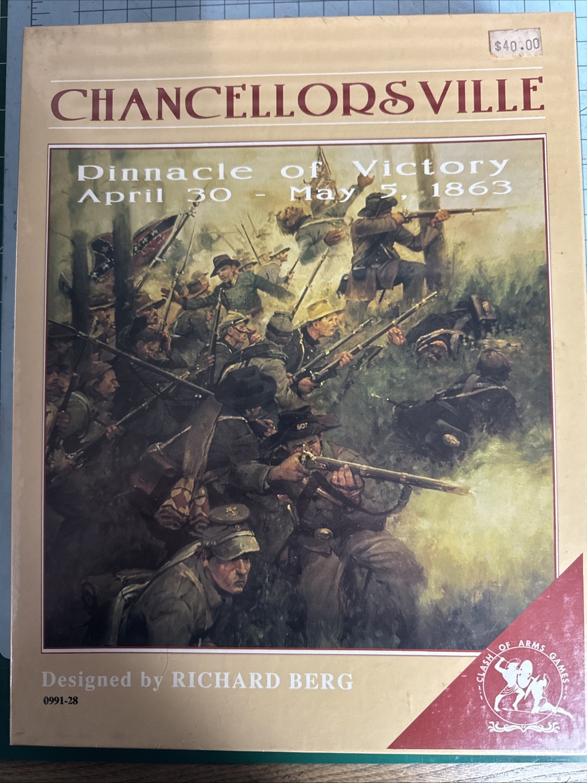 Worthington Wargame American Civil War Chancellorsville 1863 War Game New Sealed