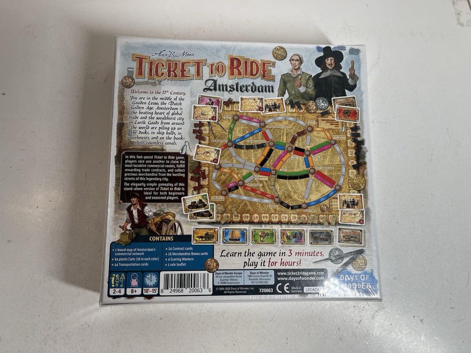 New Days of Wonder Ticket to Ride Amsterdam Board Game By Days of Wonder New