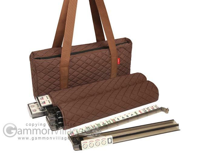 New Linda Li American Mah Jongg Set – Plain Brown Soft-Sided Quilted Bag