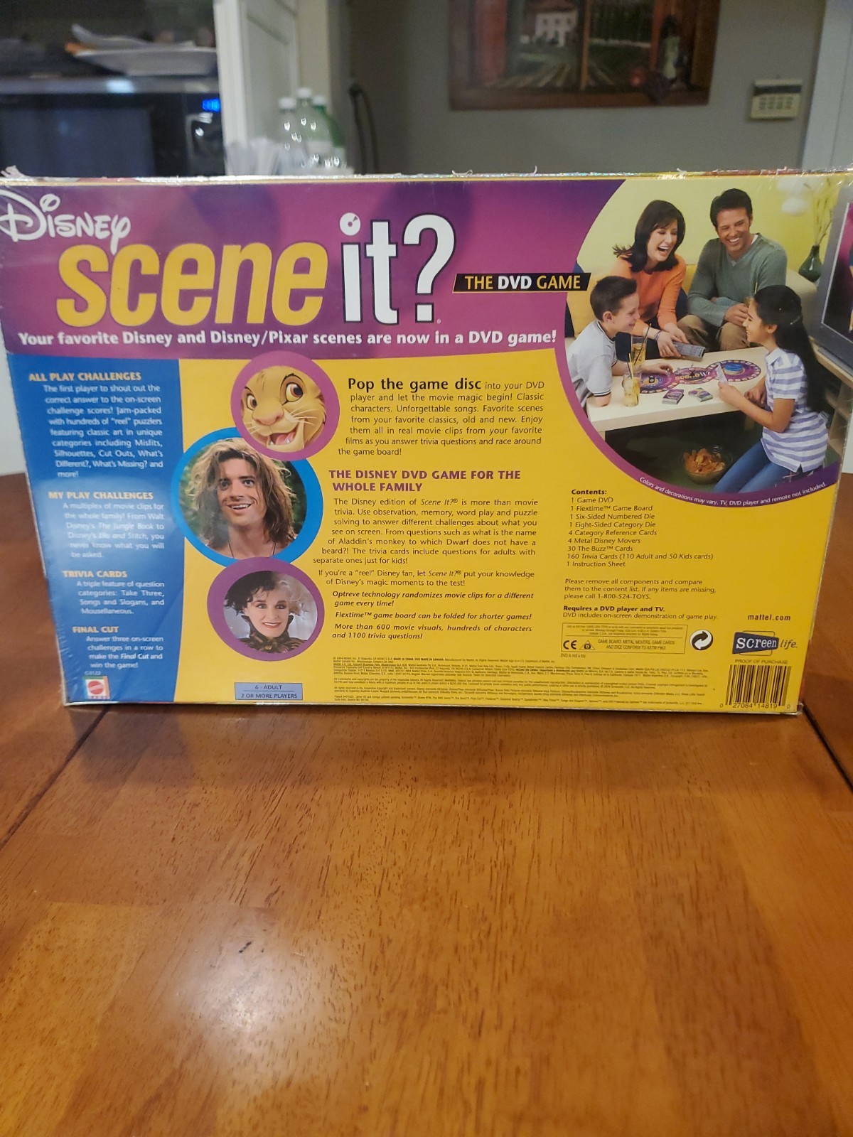 DISNEY SCENE IT? DVD Family Trivia Board Game First Edition 2004 New Sealed