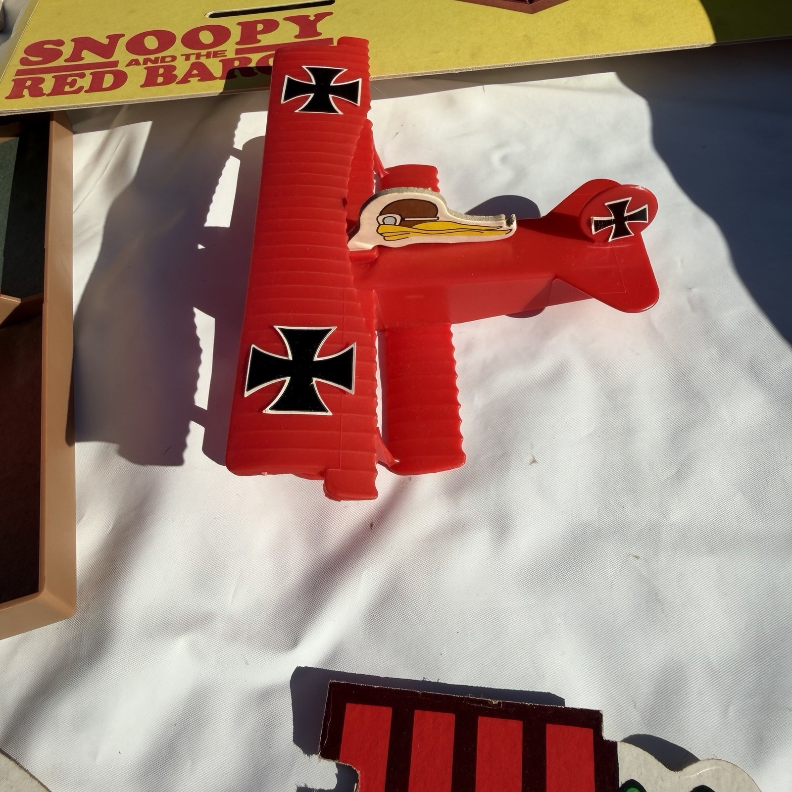 Snoopy And The Red Baron Skill and Action Game Milton Bradley Vintage 1970