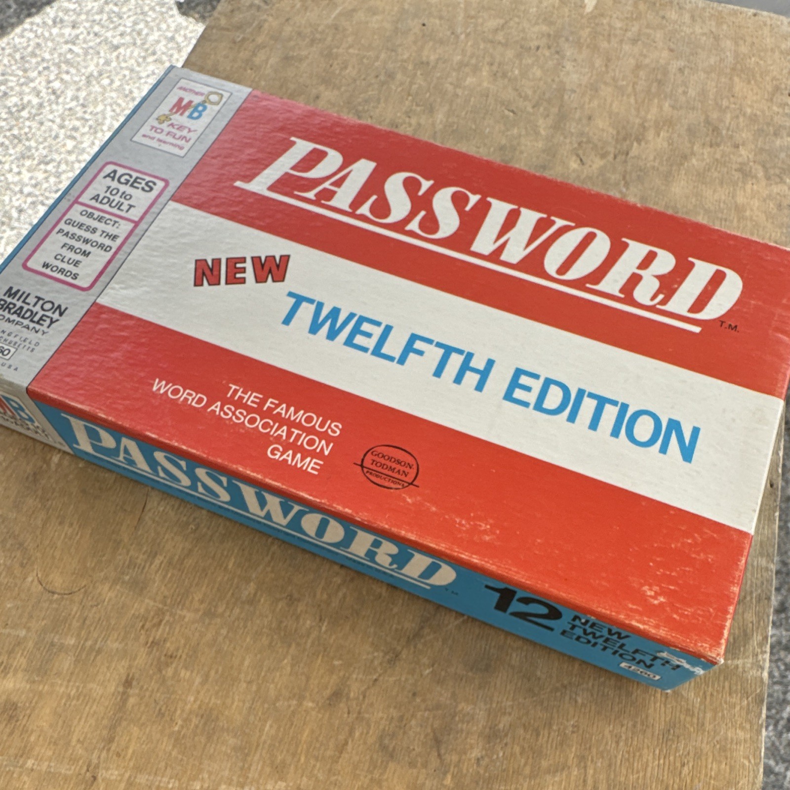 Milton Bradley Password Twelfth Edition Word Game w/ Score Pad, 2+ Players #4260