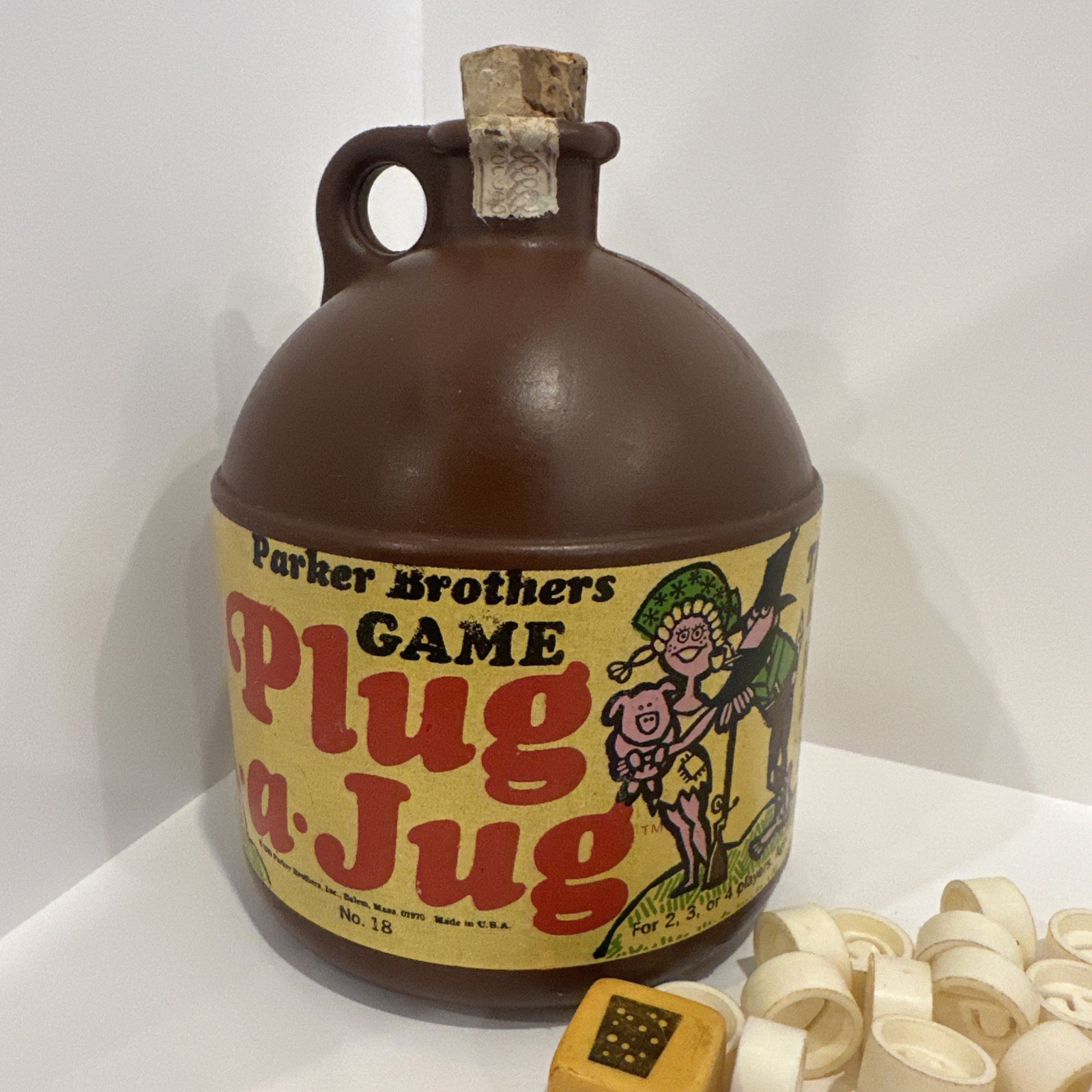 Vintage Rare 1969 Plug-A-Jug Game by Parker Brothers Hillbilly Made in USA READ