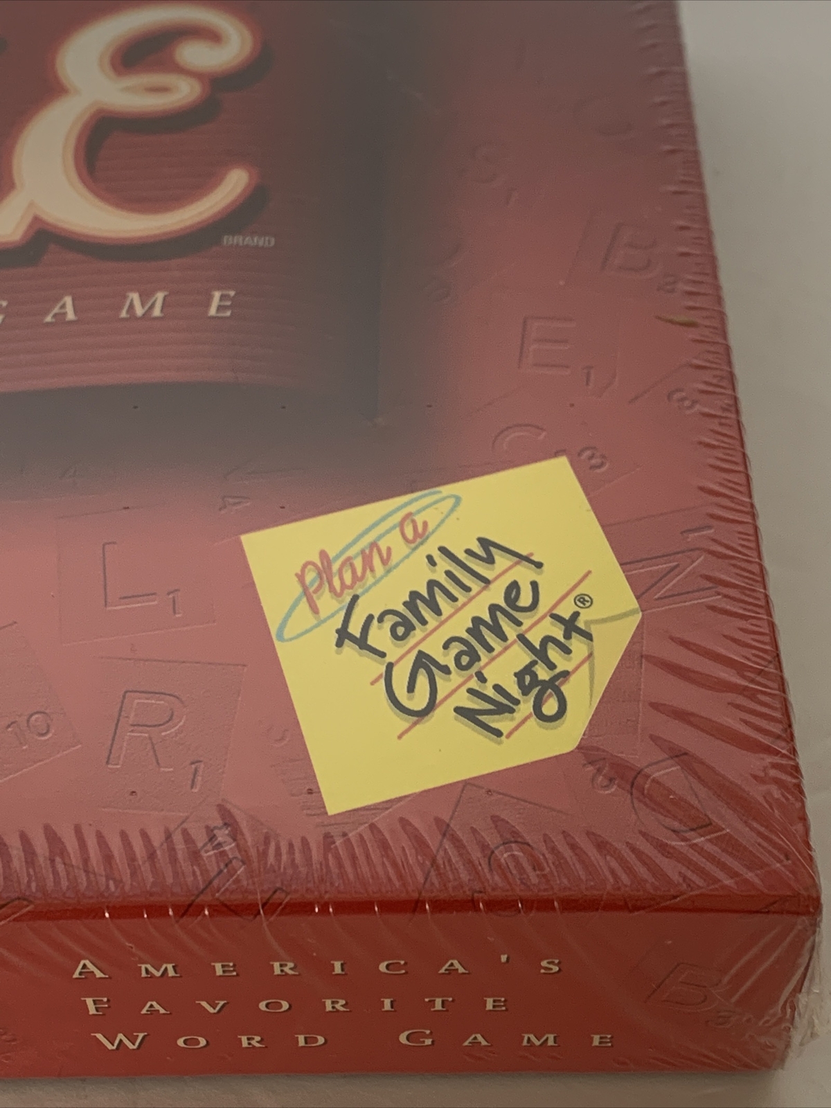 Scrabble Crossword Board Game Hasbro Gaming 2001 Game Night Brand New Sealed