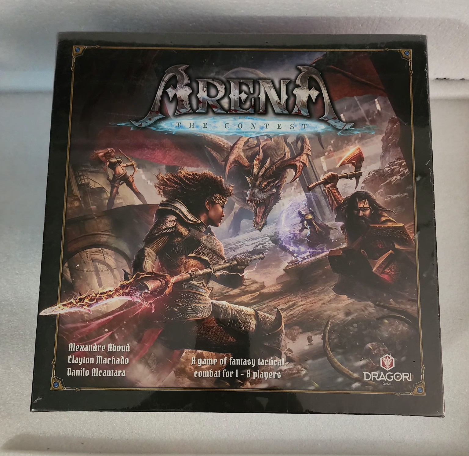 Arena The Contest Board Game Factory Sealed New Dragori Games 1-8 Players
