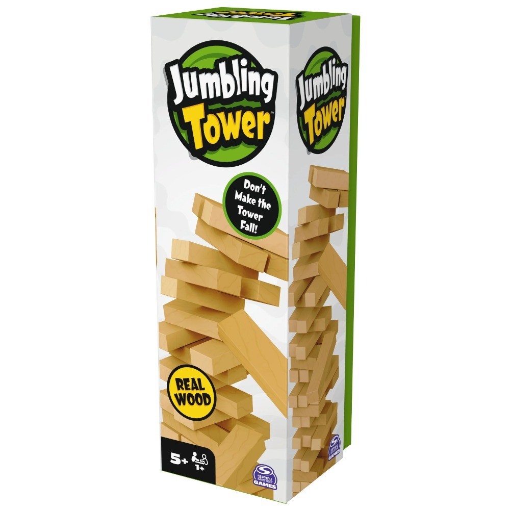 Colorful Wooden Stacking Tower Game for Kids Ages 5 and Up Fun Family Party