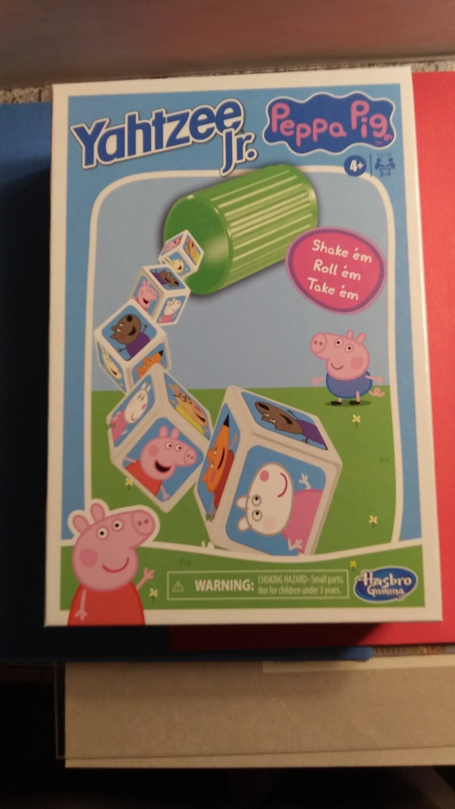 Peppa Pig Yahtzee Jr Board Game Hasbro & Set of 5 Mini Figs both NEW SEALED