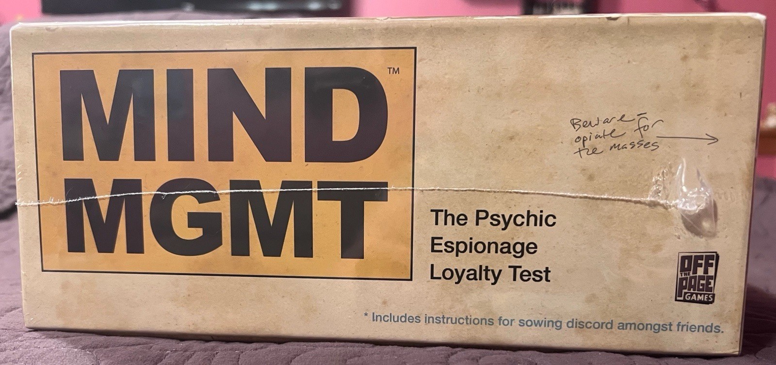 Mind MGMT KS DELUXE Ed. w/secret missions! Psychic Espionage Game – Off the Page