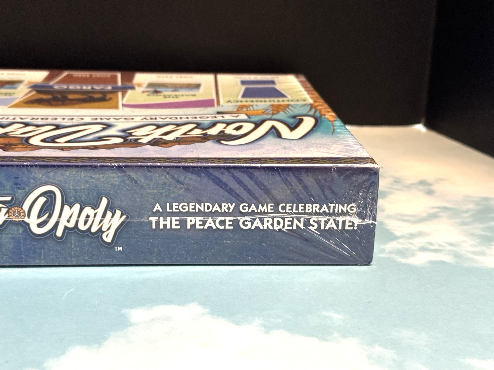 North Dakota-Opoly Monopoly style board Game Celebrating Peace Garden State NEW