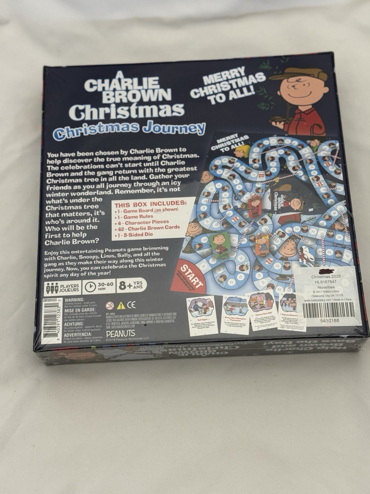 NEW PEANUTS A Charlie Brown Christmas Board Game Sababa Toys Games Sealed