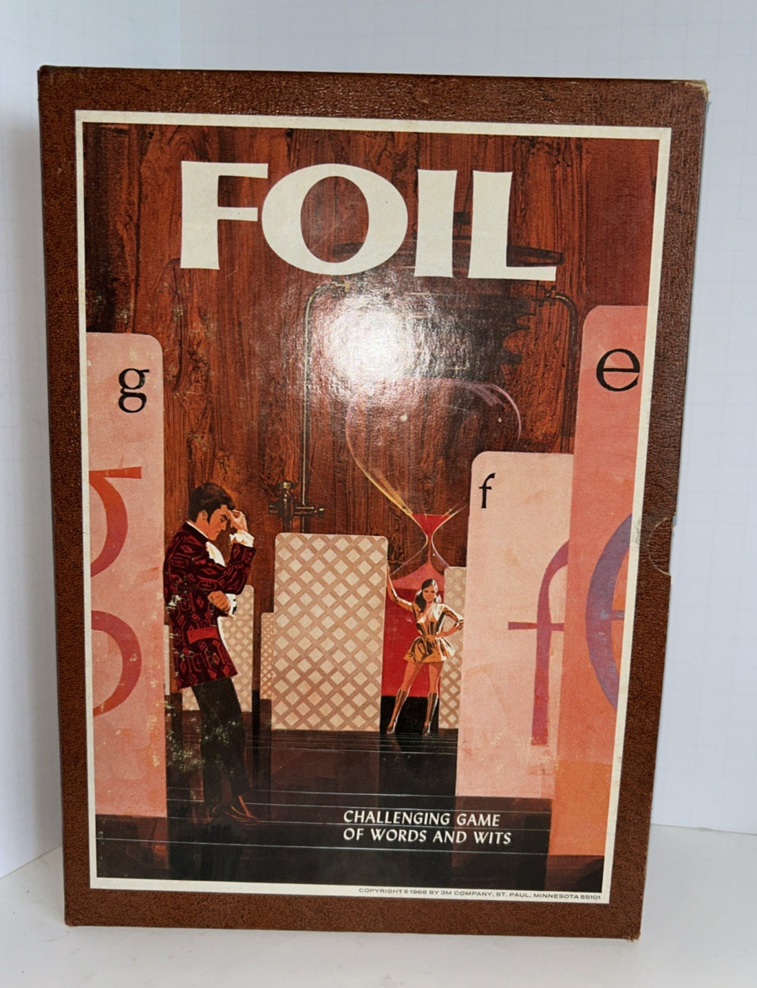 Foil Challenging Game Of Words And Wits 1968 3M Bookshelf Game Complete