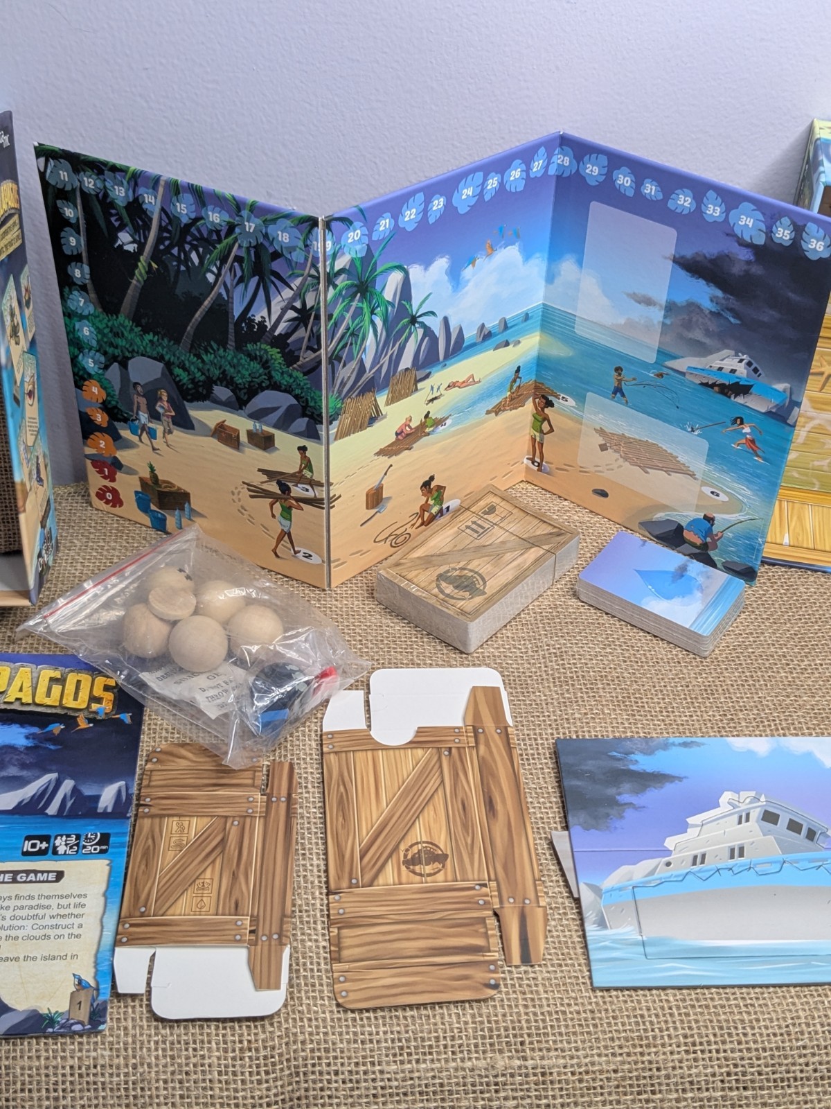 New Hellapagos Board Game by Laurence & Philippe Gamelin CO OP Family Survival
